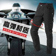 ROCK BIKER mùa thu và mùa đông đi xe máy quần jeans căng quần chống vỡ Mo Brigade bảo vệ thiết bị quần xe máy nam - Xe máy Rider thiết bị