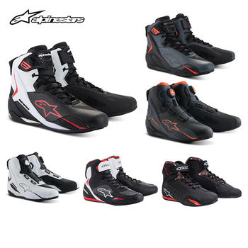 A star alpinestars all season motorcycle boots