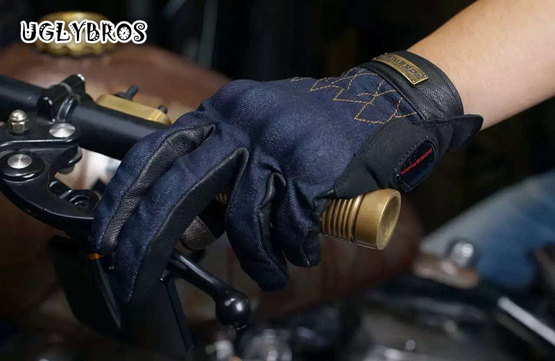 uglyBROS-515 mùa xuân và mùa thu Găng tay xe máy Harley cưỡi găng tay chống rơi retro màn hình cảm ứng gió - Xe máy Rider thiết bị bảo vệ khớp gối
