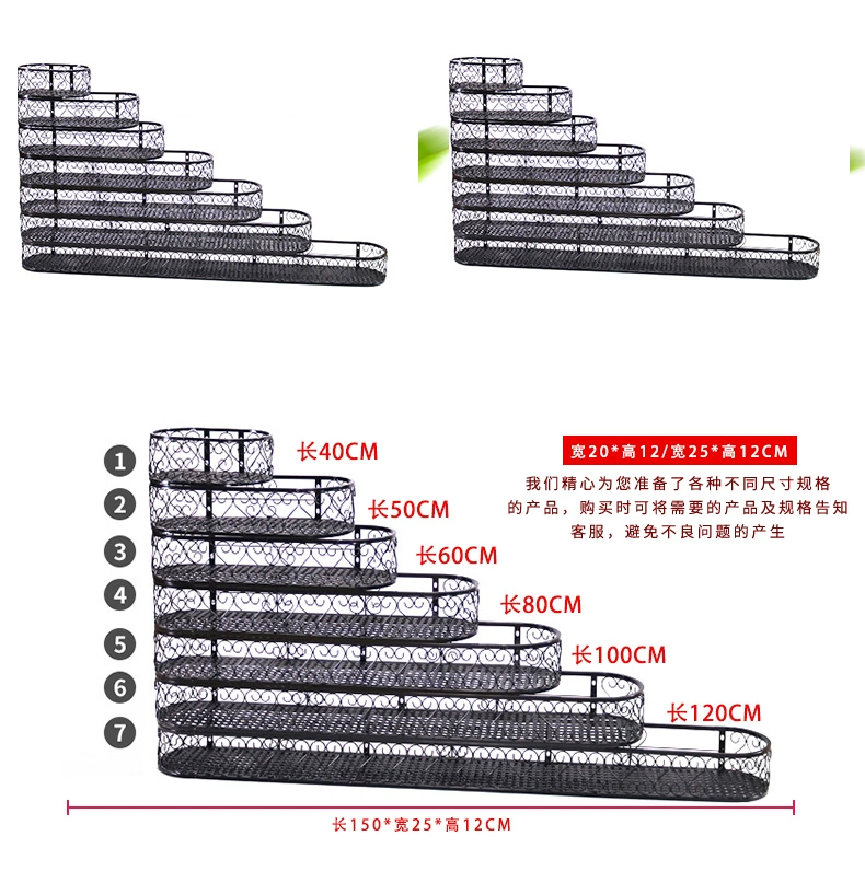 Tùy chỉnh 
            cửa sổ hoa giá treo bệ cửa sổ giá sắt lan can ban công mọng nước hoa giá treo lưu trữ chậu hoa giá lưới an toàn ban công giá rẻ