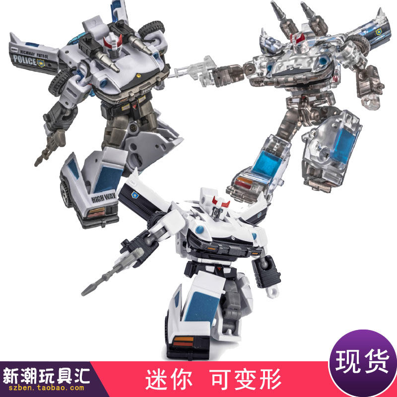 NEWAGE NA H3 police H3EX H3EX H3T transparent police car small proportional deformation toy G1 Mini in spot