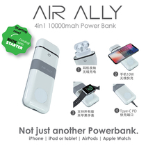ALLY Apple 11 mobile phone watch Pods headset four-in-one wireless charging treasure Charger power supply
