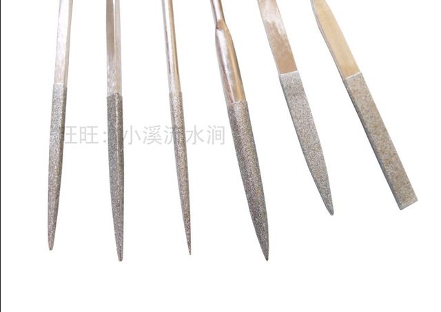 Diamond file multi-head multi-shape set 3D model processing post-processing tool polishing six-piece set 180mm