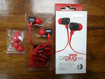 AIRPLUG 200 NEO-FESTIVE RED in-ear headphones Ear plug bass music (