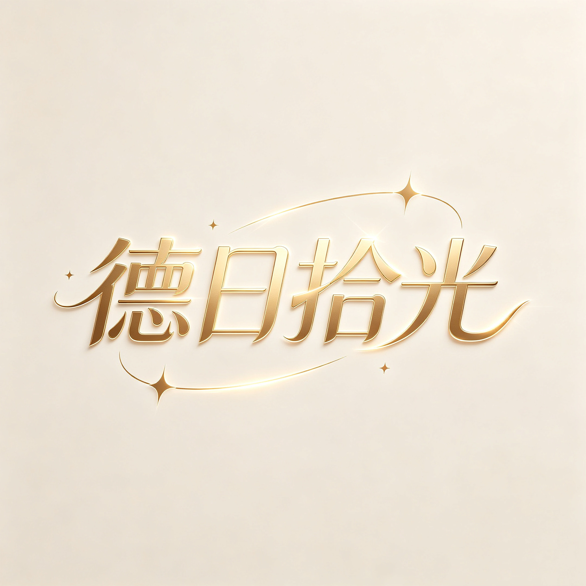 德日拾光轻奢店的LOGO