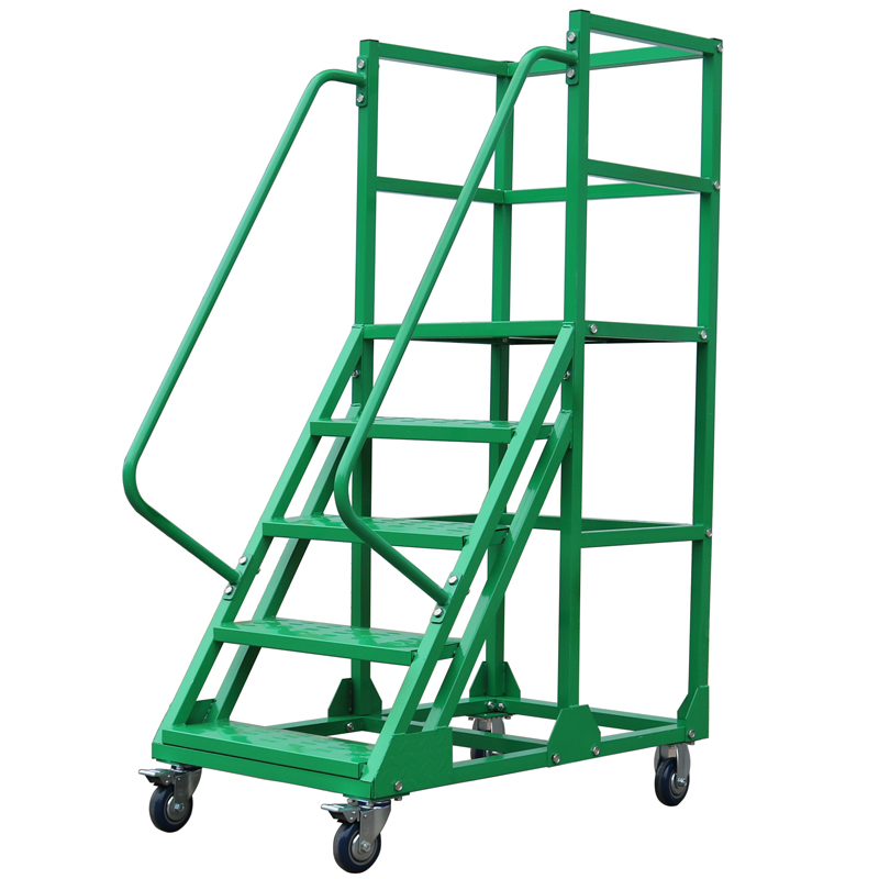 Jingmu ladder Supermarket warehouse mobile tally platform car detachable pick-up ladder custom Shanghai