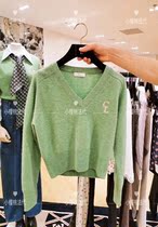 (Cherry France) sandro20 autumn and winter New letter print pullover sweater wool sweater top women