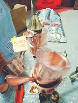 India Bronze Cup (with copper spoon) Achaman Set (spot) for the purification in India