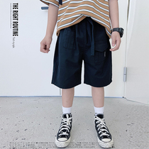 JUSTIN Children Tide Cards Summer Dress New Shorts Boy Day Department Casual Loose Pocket Tooling Shorts 50% Pants