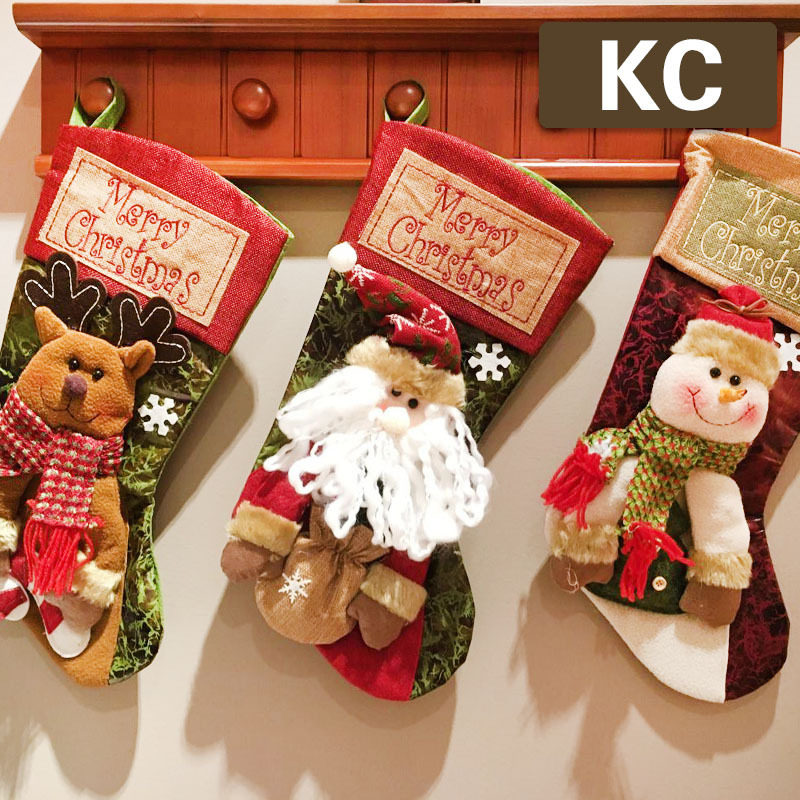 Christmas Gifts Christmas Decorations Pendant Christmas Sox bags Candy Jerks Christmas Socks Christmas Gift Bags