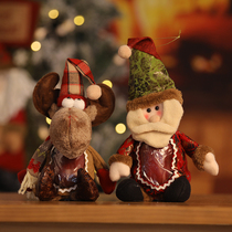 Christmas gift knitted doll apple bag Christmas decorations children holiday gift corset pocket candy bag