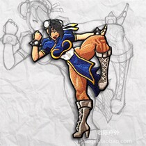 Spot US GP Grumpy Chun Li street fighter Chunli armband morale chapter Velcro