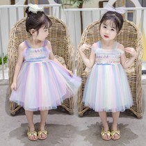 Female baby Summer Dress new Korean version 0 Super foreign air Dress 1-4 years old infant 3 Net Red Summer 2 princess skirt