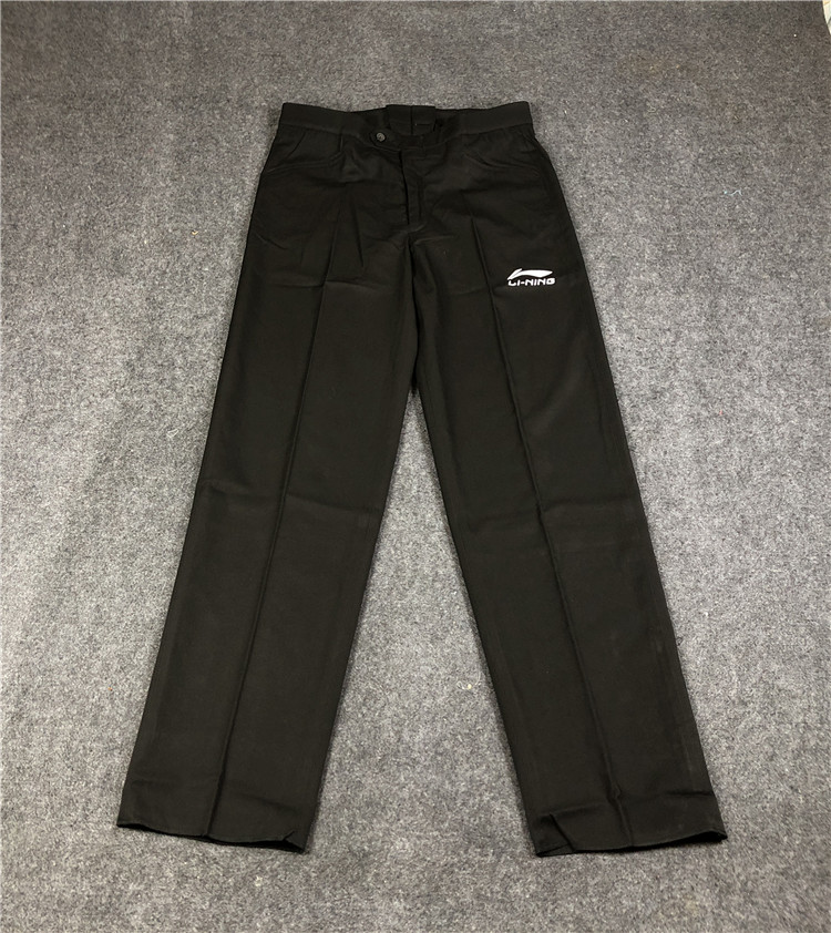 Li Ning CBA CUBA League sponsored men's basketball referee pants men's classic sports trousers casual trousers