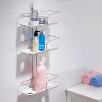 Garbo suction cup bathroom shelf toilet toilet toilet wash table triangle storage bath non-perforated wall-mounted
