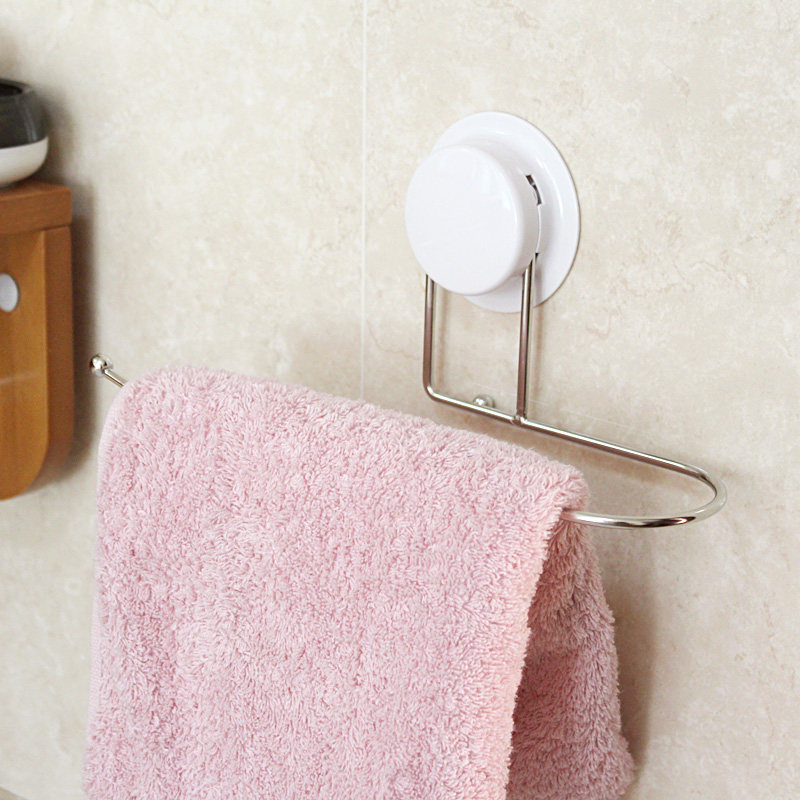 Jiabao suction cup paper towel rack Kitchen paper towel rack Refrigerator hanger Roll toilet paper rack Cling film rag storage layer rack Free hole