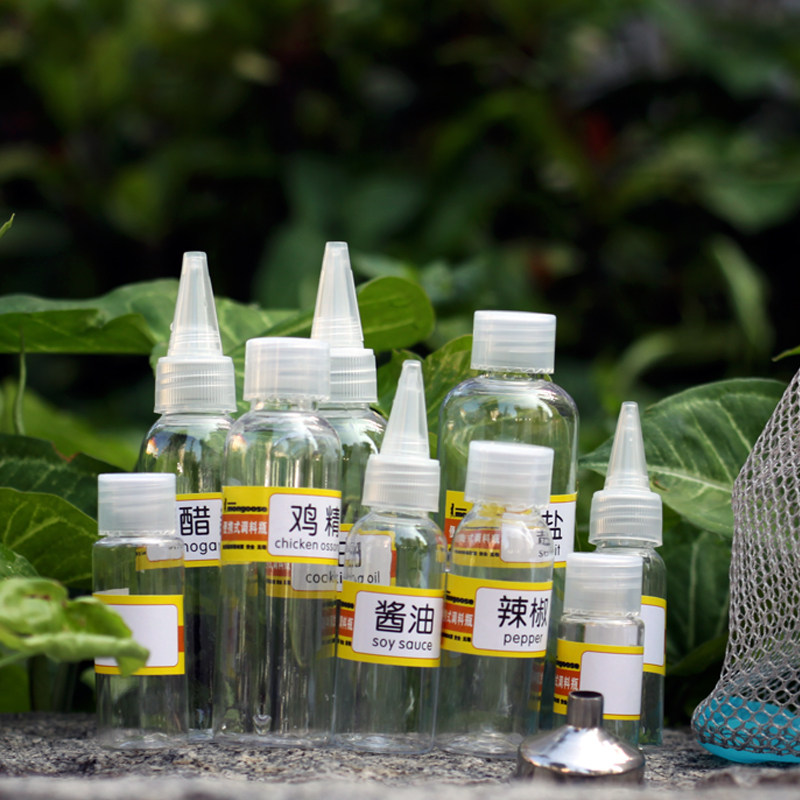 Outdoor mountaineering camping barbecue utensils Light cavalry seasoning pot Portable seasoning bottle set Sealed leak-proof mini