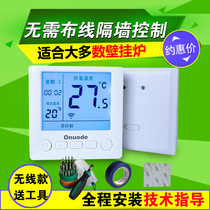 Onuode gas wall hanging furnace thermostat Wired wireless gas furnace thermostat Wireless thermostat