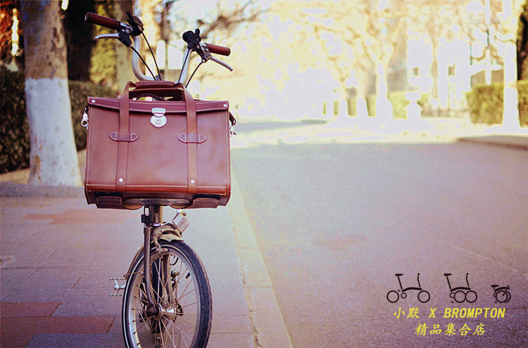 (small Merx BROMPTON) small cloth retrofitted headstock Bull Leather Bag Customizable color pattern