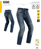 Italian PMJ Vegas locomotive jeans Kevlar lined with built-in KNOX protective gear