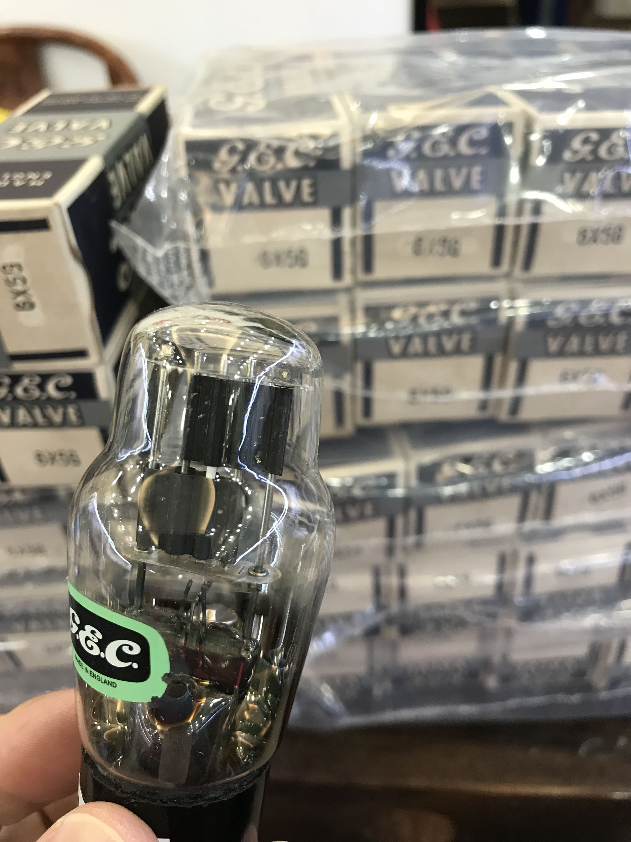 Brand new original box British early spoon ring GEC 6X5G 6Z5P vacuum tube Rare gourd single price