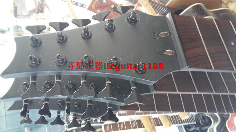 10 string fine electronic guitar10 string matt black tailor-made electric guitar F-2060