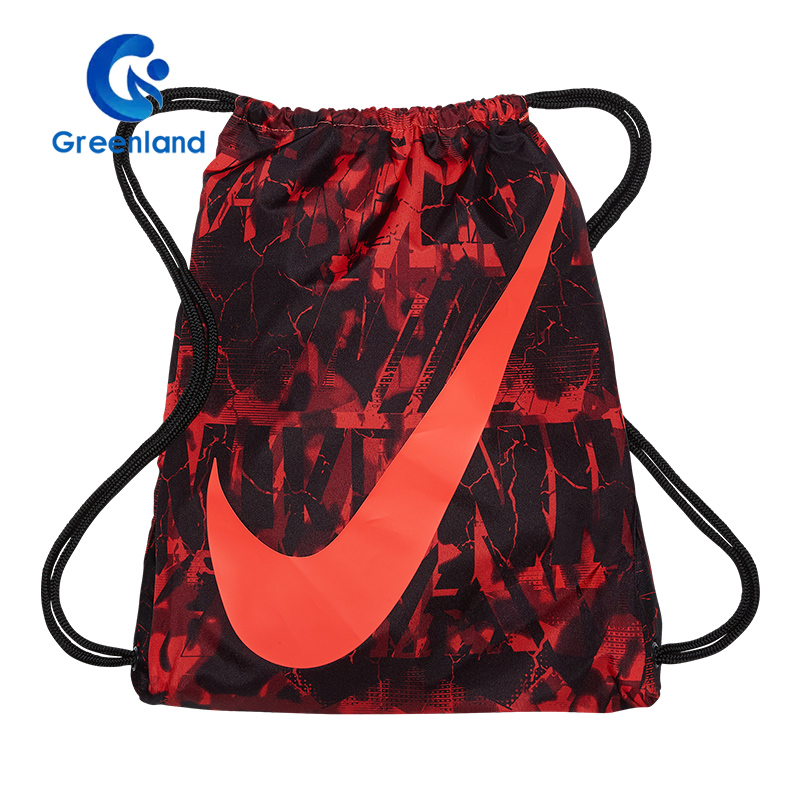 NIKE GRAPHIC đàn ông và phụ nữ trẻ em dây rút túi lưu trữ đào tạo túi lưu trữ thể thao ba lô BA5262 - Ba lô balo camelia