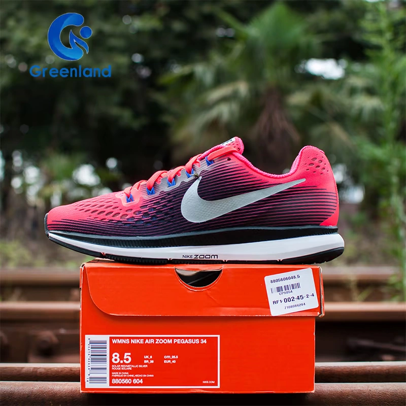 Giày chạy bộ thể thao thoáng khí NIKE AIR ZOOM PEGASUS 34 dành cho nữ 880560-001 - Giày chạy bộ