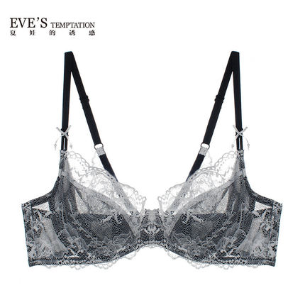 夏娃的诱惑清香似翼性感蕾丝内衣女薄款大胸显小神器超薄夏天文胸-tmall.com天猫