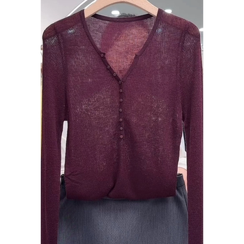3354 scissor collar star button sweater, extremely versatile! new autumn thin top for women