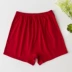 Năm sinh đỏ đỏ boxer nam cotton rộng kích thước lớn đồ lót cũ của phụ nữ eo cao cha quần short cotton do lot nam Eo cao