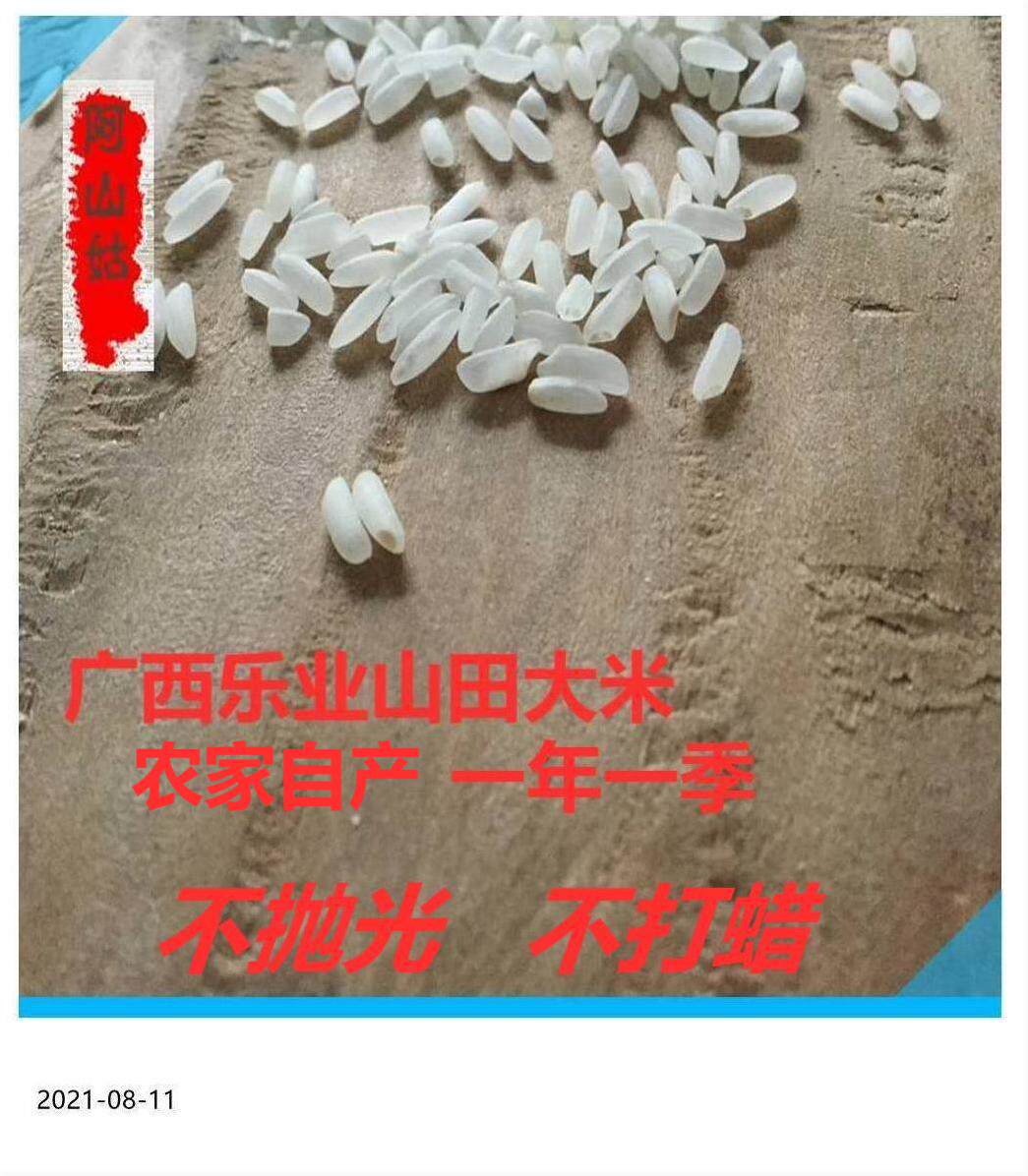 5 catties of farm rice Guangxi Baise Leye rice year-round cultivation of terraced alpine rice farm rice vacuum