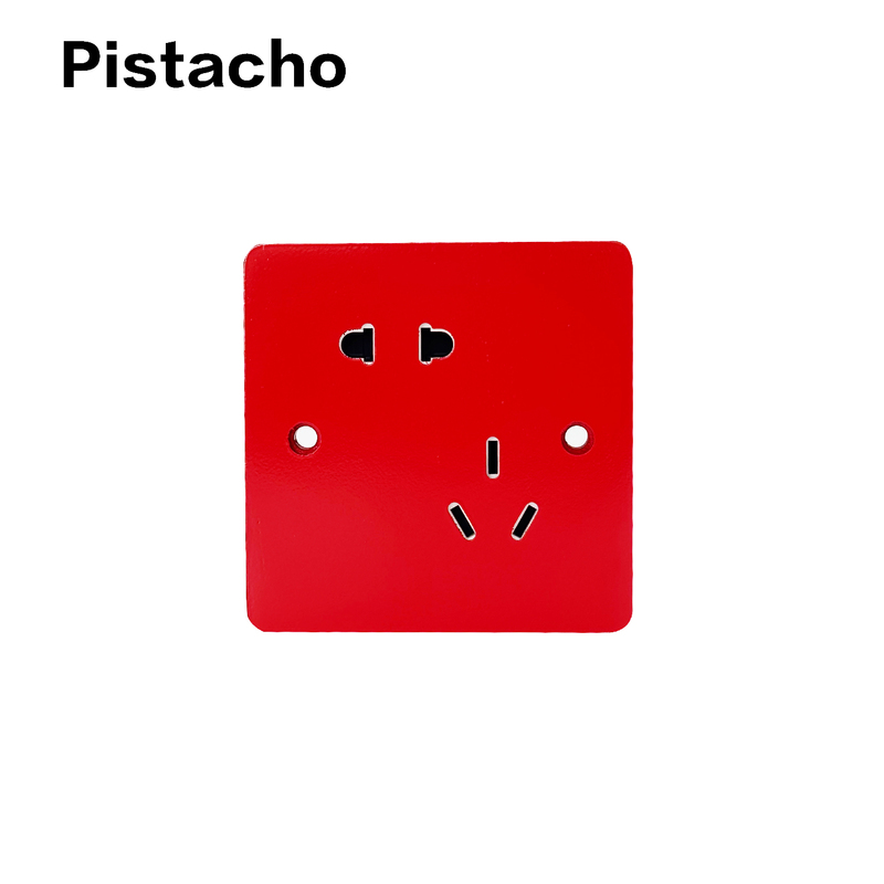 Pistachio |   Suguo 2025 New Product Red Switch Socket Solid Wood Model Color Series 86 Type