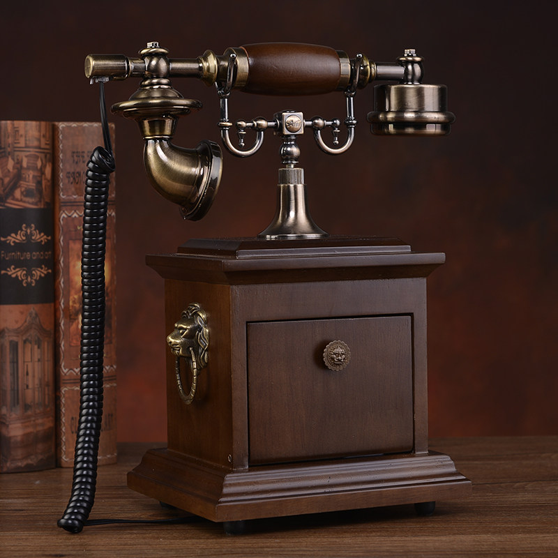 Special price European-style telephone solid wood imitation ancient home machine American antique telephone fashion retro wireless phone