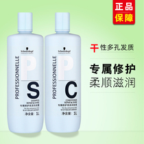 Schwaxom exclusive repair and brightening zer shampoo with hair conditioner L wash jacket for dry and hot dye with damaged hair