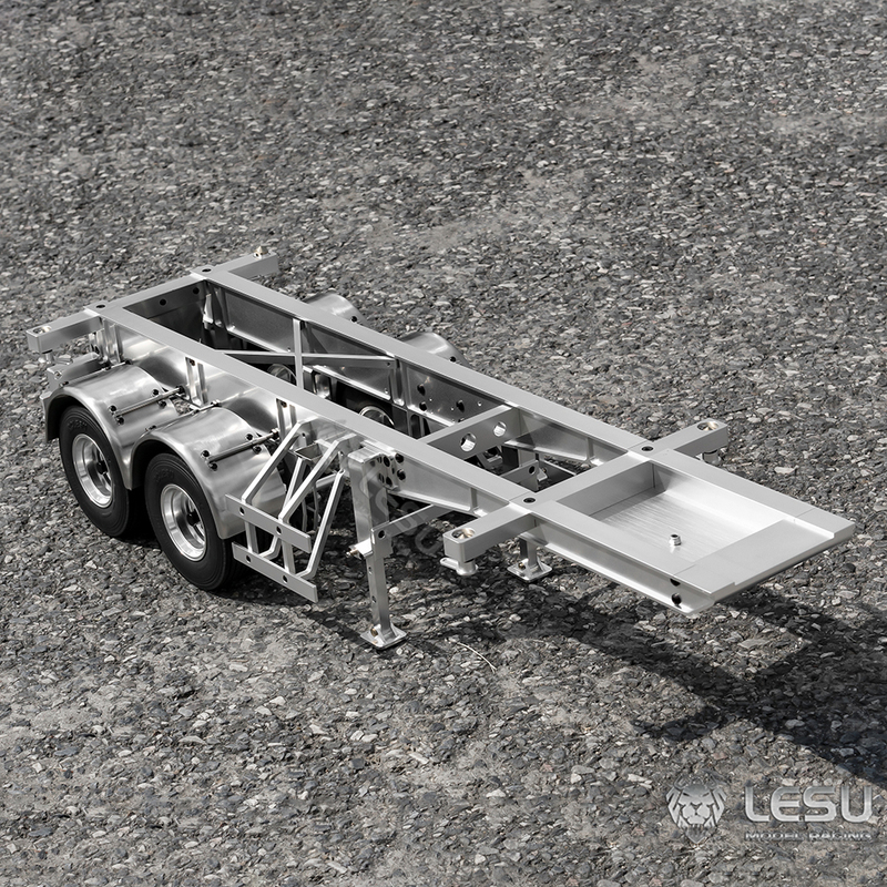 1/14 Truck Semi-Trailer Model Tamiya Maersk 666cm 1332cm Trailer Container Chassis Frame Trailer Lesu 1/14 Truck Semi-Trailer Model Tamiya Maersk 666cm 1332cm Trailer Container Chassis Frame Trailer Lesu