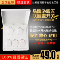 Beauty Opo PU Special Switch Equally Functional Lighting Ventilation Blow Wind Warm Bath Bullian 5-link switch 16A