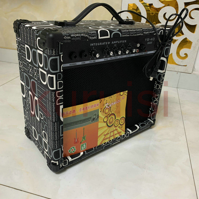 Electric Bass Speaker 40w Electric Bass 40w Bass Speaker Starter Show Rehearsal 3 Dual Input Speakers Full