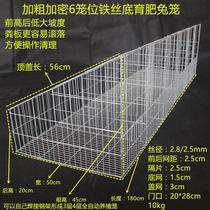 Zhiang new product coarse encryption 6-cage Rex rabbit weaned rabbit fattening rabbit cage large slope commodity rabbit cage