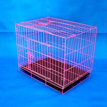 Zhiang New Pint Plus Coarse Folding Dog Cage Dog Nest Cat Cage Rabbit Cage Pet Cage 60 70 70 Large Number of Spray Plastic Cage