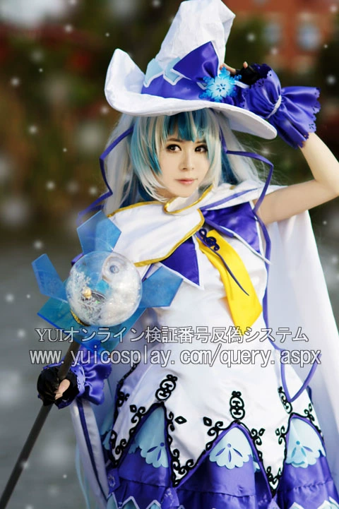 [605 cánh thực sự chụp] Tuyết 2014 cô gái ma thuật Hatsune thêu máy tính cos phiên bản cuối cùng cosplay