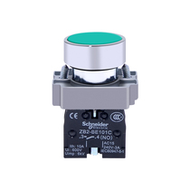 Schneider XB2-BA31 normally open flat head button switch start switch 22MM Green flat button