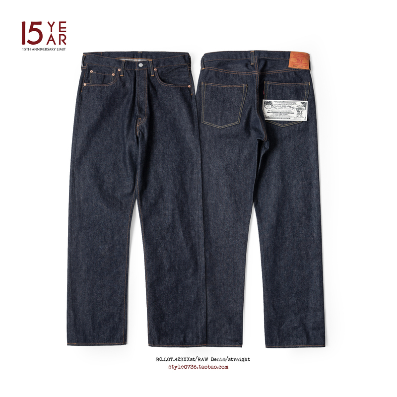 Redcloud Red Cloud 15Th Anniversary Limited Edition 50S Rigorously Replicated 423Xxst Straight-Leg Original Color Denim Redcloud Red Cloud 15Th Anniversary Limited Edition 50S Rigorously Replicated 423Xxst Straight-Leg Original Color Denim