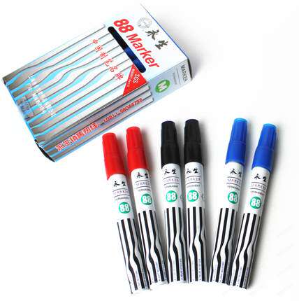Yongsheng 88 Number of pen aluminum rods single head oily wipe without dropping number pen box head pen to add ink