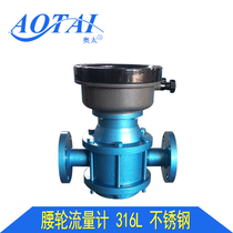 Liquid waist rotation meter 1 inch tube National standard flange interface meter Mechanical zero return meter head LL-25 customization