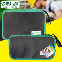 Old a electrician portable kit repair installation Hand bag construction site small canvas bag mens bag carpentry bag