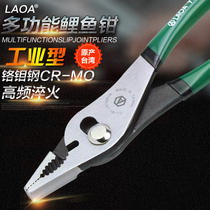Old A adjustable industrial auto repair clamp pipe pliers fish nose pliers quick screw large mouth water pipe pliers carp pliers 8 inches