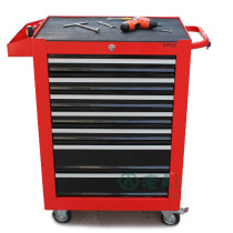 Old a seven-story tool cart drawer type auto repair hardware tool cabinet with lock workshop multifunctional mobile trolley