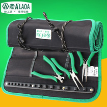 Old a tool extra thick roller bag multi-function roll tool kit electrical package telecom canvas bag