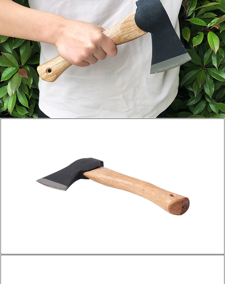 Outdoor axe Manganese steel forging tomahawk Indian European version Foss axe cutting wood Home self-defense camping